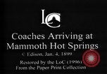Image of Mammoth Hot Spring Hotel Wyoming United States USA, 1897, second 4 stock footage video 65675071541