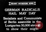 Image of Communists and Nazis clash in demonstrations on May Day in Berlin Berlin Germany, 1932, second 1 stock footage video 65675071549