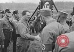 Image of Adolf Hitler in Nazi rally at Zeppelin Field in Nuremberg Germany, 1933, second 4 stock footage video 65675071551
