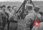 Image of Adolf Hitler in Nazi rally at Zeppelin Field in Nuremberg Germany, 1933, second 6 stock footage video 65675071551
