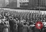 Image of Adolf Hitler in Nazi rally at Zeppelin Field in Nuremberg Germany, 1933, second 38 stock footage video 65675071551