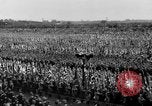 Image of German troops marching on a rough field Germany, 1933, second 46 stock footage video 65675071553