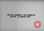 Standbild USS Franklin Hawaii USA, 1945, aus Sekunde 5 historischem Filmmaterial Videoclip 65675071579