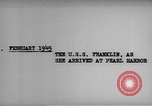 Standbild USS Franklin Hawaii USA, 1945, aus Sekunde 21 historischem Filmmaterial Videoclip 65675071579