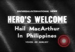 Immagine di Douglas MacArthur Manila Filippine, 1961, secondo 3 filmato di repertorio 65675071617