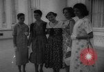 Image of Mamie Eisenhower with Latin American beauty queens Washington DC USA, 1958, second 7 stock footage video 65675071624