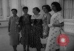 Image of Mamie Eisenhower with Latin American beauty queens Washington DC USA, 1958, second 9 stock footage video 65675071624