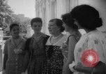 Image of Mamie Eisenhower with Latin American beauty queens Washington DC USA, 1958, second 14 stock footage video 65675071624