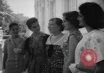 Image of Mamie Eisenhower with Latin American beauty queens Washington DC USA, 1958, second 15 stock footage video 65675071624