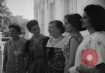 Image of Mamie Eisenhower with Latin American beauty queens Washington DC USA, 1958, second 16 stock footage video 65675071624