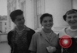 Image of Mamie Eisenhower with Latin American beauty queens Washington DC USA, 1958, second 20 stock footage video 65675071624