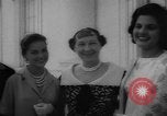 Image of Mamie Eisenhower with Latin American beauty queens Washington DC USA, 1958, second 21 stock footage video 65675071624