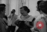 Image of Mamie Eisenhower with Latin American beauty queens Washington DC USA, 1958, second 28 stock footage video 65675071624