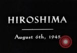 Immagine di Atom bombardamenti di Hiroshima Hiroshima Giappone, 1946, secondo 1 filmato di repertorio 65675071635