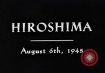 Immagine di Atom bombardamenti di Hiroshima Hiroshima Giappone, 1946, secondo 3 filmato di repertorio 65675071635
