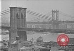 Image of Manhattan Bridge New York City USA, 1919, second 5 stock footage video 65675071645