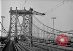 Image of Manhattan Bridge New York City USA, 1919, second 37 stock footage video 65675071645