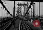 Image of Manhattan Bridge New York City USA, 1919, second 44 stock footage video 65675071645