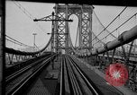 Image of Manhattan Bridge New York City USA, 1919, second 49 stock footage video 65675071645