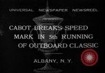 Image of motor boat racing Albany New York USA, 1932, second 1 stock footage video 65675071664