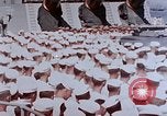 Image of Change of Command ceremony aboard battleship Pacific Theater, 1944, second 8 stock footage video 65675071668