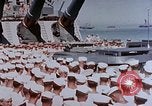 Image of Change of Command ceremony aboard battleship Pacific Theater, 1944, second 13 stock footage video 65675071668
