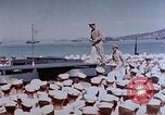 Image of Change of Command ceremony aboard battleship Pacific Theater, 1944, second 17 stock footage video 65675071668