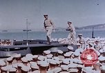 Image of Change of Command ceremony aboard battleship Pacific Theater, 1944, second 19 stock footage video 65675071668