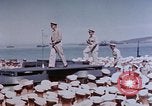 Image of Change of Command ceremony aboard battleship Pacific Theater, 1944, second 20 stock footage video 65675071668