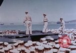 Image of Change of Command ceremony aboard battleship Pacific Theater, 1944, second 21 stock footage video 65675071668