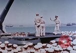 Image of Change of Command ceremony aboard battleship Pacific Theater, 1944, second 23 stock footage video 65675071668