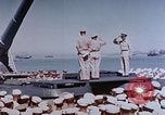 Image of Change of Command ceremony aboard battleship Pacific Theater, 1944, second 24 stock footage video 65675071668
