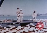 Image of Change of Command ceremony aboard battleship Pacific Theater, 1944, second 26 stock footage video 65675071668