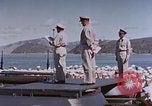 Image of Change of Command ceremony aboard battleship Pacific Theater, 1944, second 29 stock footage video 65675071668