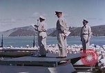 Image of Change of Command ceremony aboard battleship Pacific Theater, 1944, second 30 stock footage video 65675071668