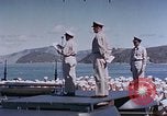 Image of Change of Command ceremony aboard battleship Pacific Theater, 1944, second 34 stock footage video 65675071668