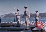 Image of Change of Command ceremony aboard battleship Pacific Theater, 1944, second 35 stock footage video 65675071668