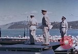Image of Change of Command ceremony aboard battleship Pacific Theater, 1944, second 45 stock footage video 65675071668