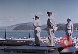 Image of Change of Command ceremony aboard battleship Pacific Theater, 1944, second 48 stock footage video 65675071668