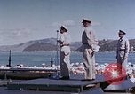 Image of Change of Command ceremony aboard battleship Pacific Theater, 1944, second 50 stock footage video 65675071668