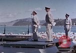 Image of Change of Command ceremony aboard battleship Pacific Theater, 1944, second 55 stock footage video 65675071668