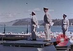 Image of Change of Command ceremony aboard battleship Pacific Theater, 1944, second 56 stock footage video 65675071668