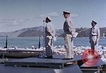 Image of Change of Command ceremony aboard battleship Pacific Theater, 1944, second 57 stock footage video 65675071668