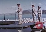 Image of Change of Command ceremony aboard battleship Pacific Theater, 1944, second 61 stock footage video 65675071668