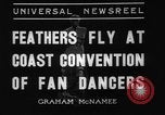 Image of fan dancers San Diego California USA, 1936, second 3 stock footage video 65675071671