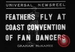 Image of fan dancers San Diego California USA, 1936, second 4 stock footage video 65675071671