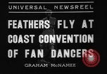 Image of fan dancers San Diego California USA, 1936, second 5 stock footage video 65675071671