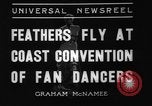 Image of fan dancers San Diego California USA, 1936, second 6 stock footage video 65675071671