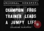 Image of pet frogs San Jose California USA, 1936, second 3 stock footage video 65675071673