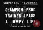 Image of pet frogs San Jose California USA, 1936, second 6 stock footage video 65675071673
